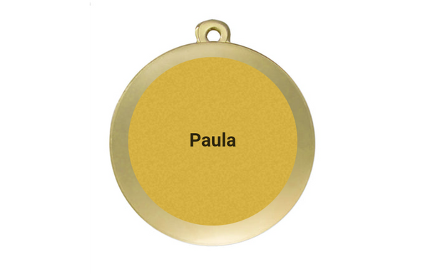 Medaille Fußball D112A Ø 50mm - Gold / 50 mm