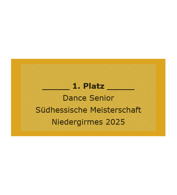 Gravurschild Gold selbstklebend - Gold / 50 x 25 mm