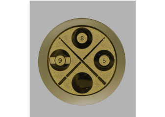 Ehrentafel D256.A - Blau / Holz / 200x150 mm