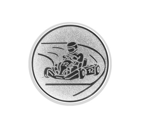 Glastrophäe 136-4 Schild & Emblem - 15 cm / Blau