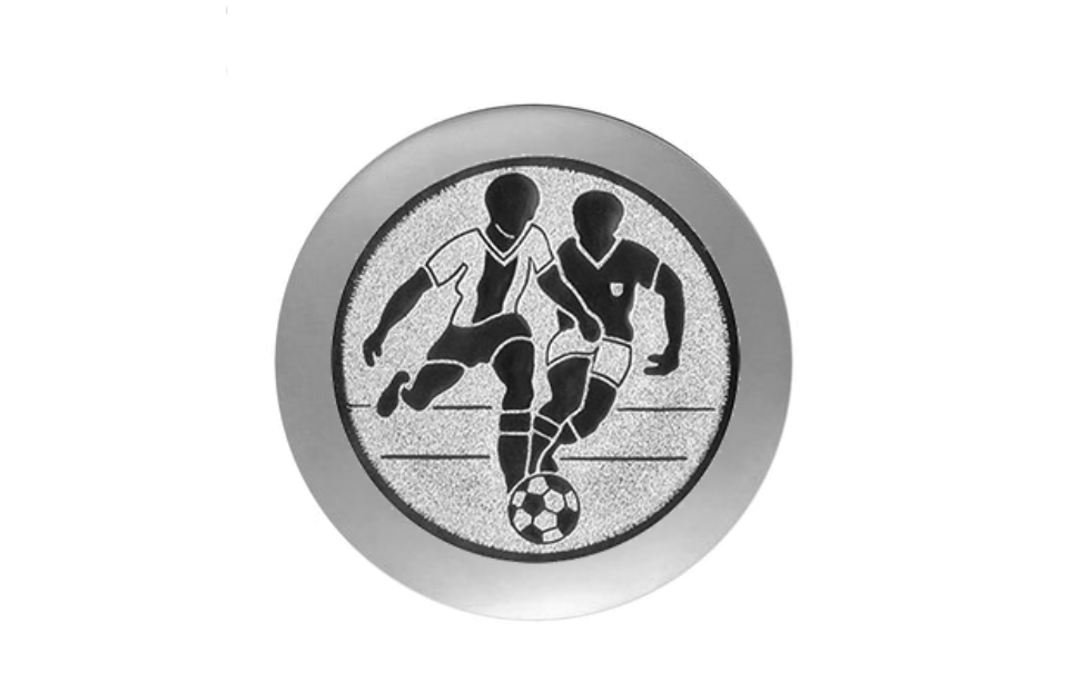 Fußballpokal 3949 - 11,5 cm / Silber Gold