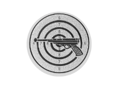 Glastrophäe 136-4 Schild & Emblem - 15 cm / Blau