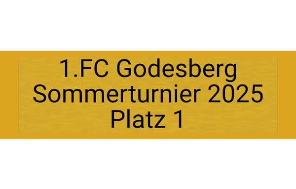 Gravurschild Gold selbstklebend - Gold / 50 x 15 mm