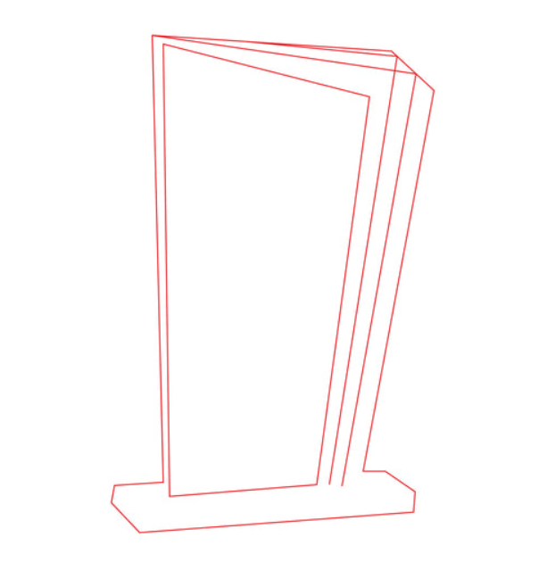 Glas Pokal 172-4 Lasergravur - 23 cm Gold / Laser-Gravur