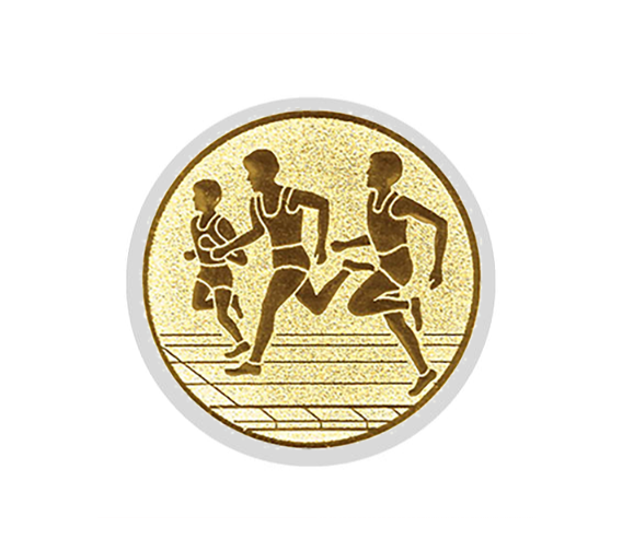 Glastrophäe 136-4 Schild & Emblem - 20 cm / Blau