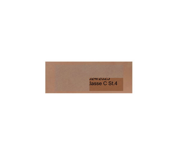 Glas Pokal Fußball FG028 - 15 cm / Transparent Schwarz