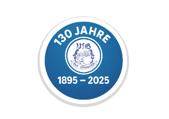 Glastrophäe 136-0 Schild & Emblem (B-Ware) - Blau Spiegelglas / 20 cm