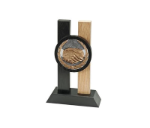 Holz Pokal Hände FG017 - Braun / 23 cm