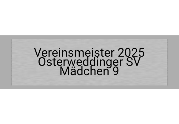 Gravurschild Silber selbstklebend - Silber / 50 x 15 mm