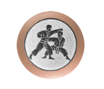 Glastrophäe 136-4 Schild & Emblem - 13 cm / Blau