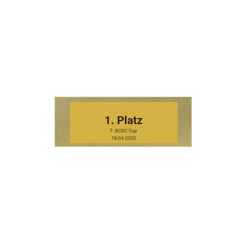 Glas Pokal Dart FG011 - 19 cm / Transparent Schwarz