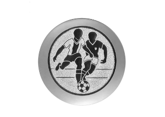 Fußballpokal 3949 - 17 cm / Silber Gold