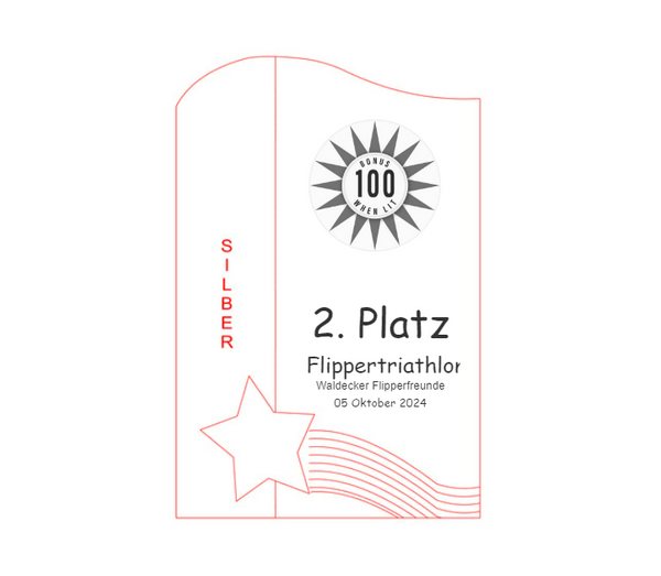Glas Pokal 137-1 - Silber / 19 cm / Laser-Gravur