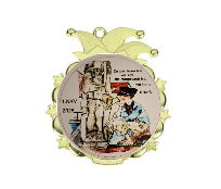 Karnevals Medaille D53 - Gold / 65x70mm