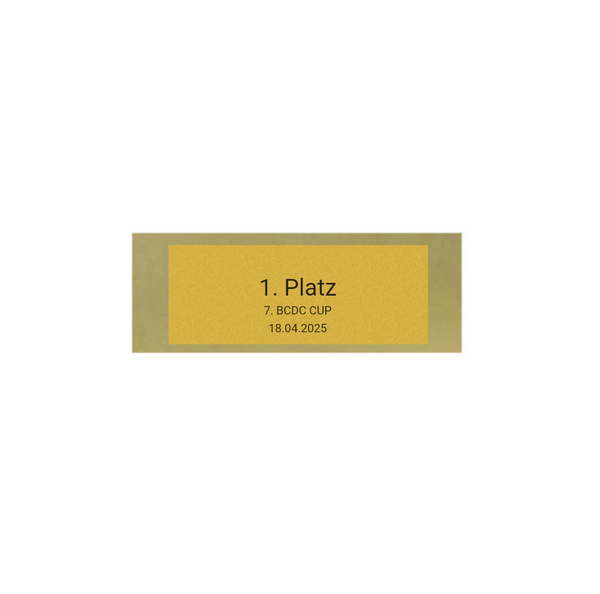 Glas Pokal Dart FG011 - 19 cm / Transparent Schwarz