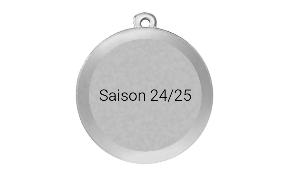 Medaille Basketball  MMC6850 Ø 50mm - Silber / 50 mm