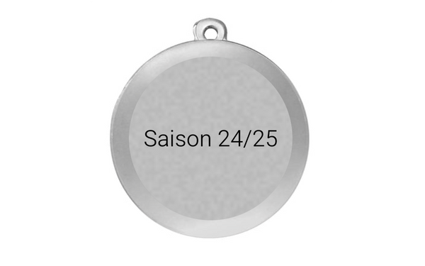 Medaille Basketball  MMC6850 Ø 50mm - Silber / 50 mm