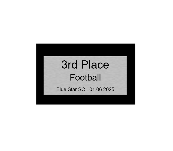 Fußball Pokal 85-3 teilweise begrenzt! - Silber Gold / 36 cm