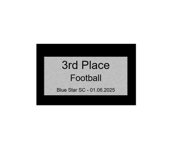 Fußball Pokal 85-3 teilweise begrenzt! - Silber Gold / 36 cm