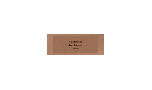 Glas Pokal Dart FG011 - 15 cm / Transparent Schwarz