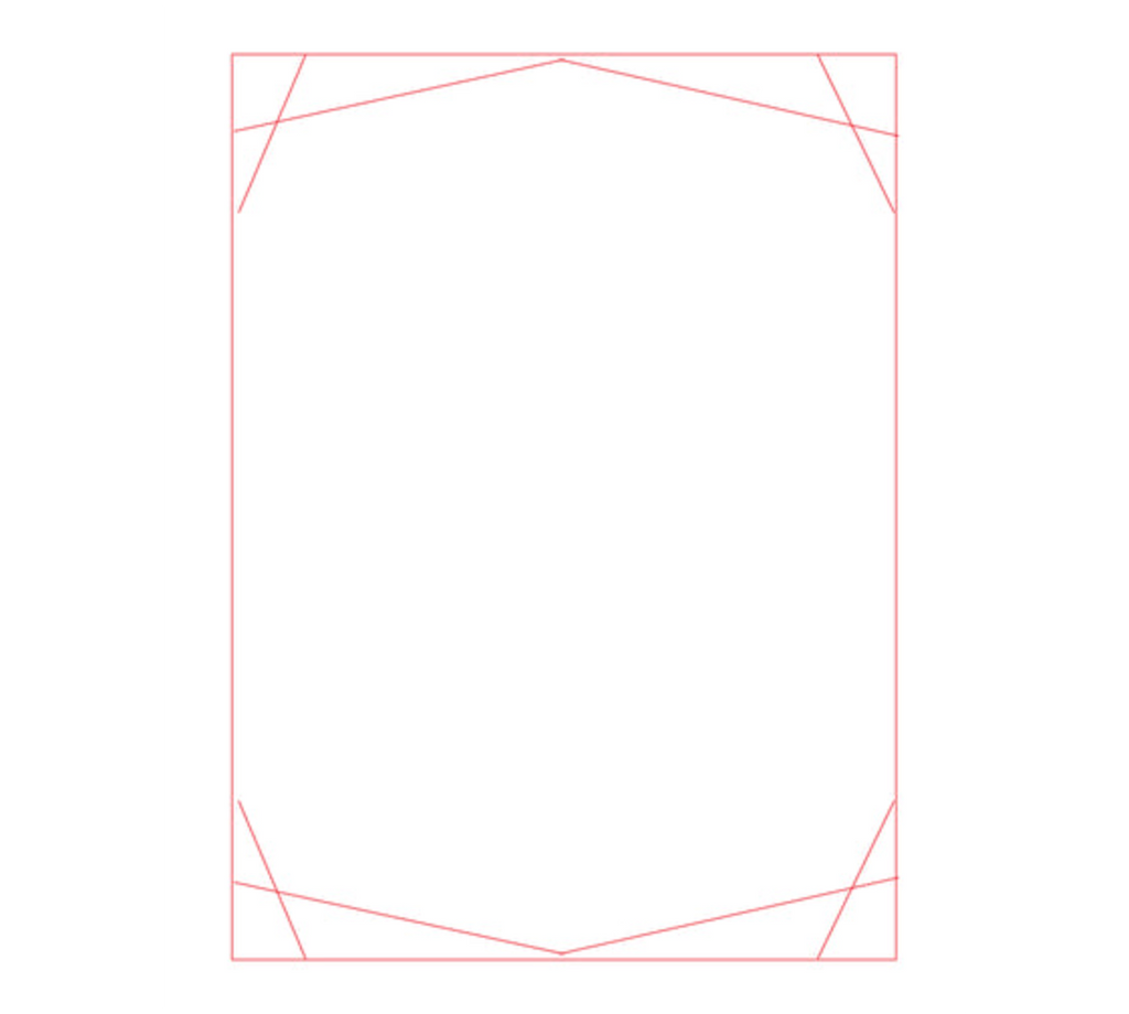 Diamond Square 7459 - Laser-Gravur / Klar / 24.5 cm