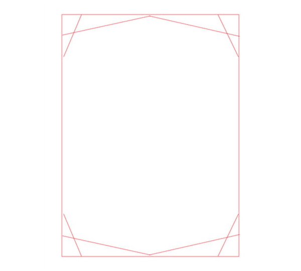 Diamond Square 7459 - Laser-Gravur / Klar / 24.5 cm