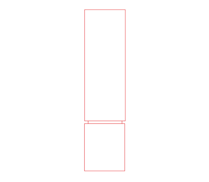 Cubix Moonlight 79058 - Schwarz / sandgestrahlte Oberfläche / 6cm x 6cm x 24.5cm / Laser-Gravur