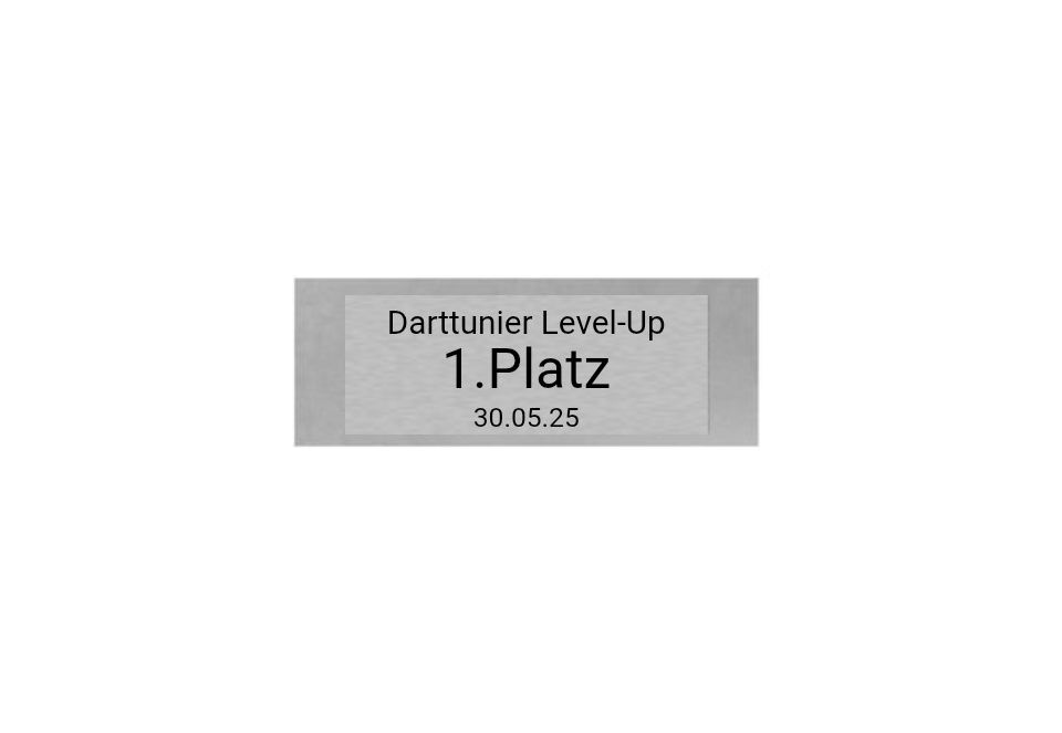 Glas Pokal Dart FG011 - 17 cm / Transparent Schwarz