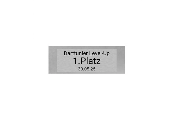 Glas Pokal Dart FG011 - 17 cm / Transparent Schwarz