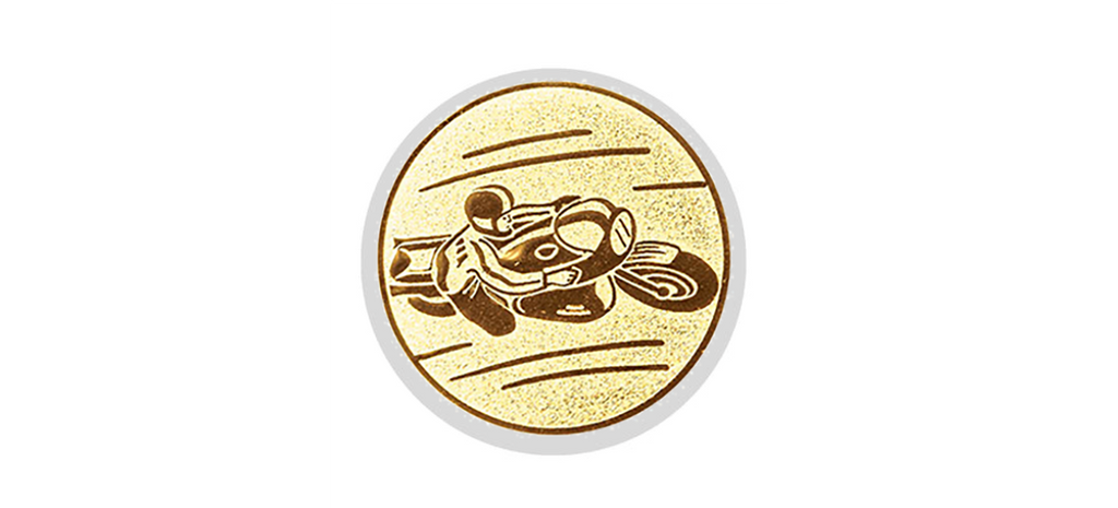 Glas Pokal 8805 blau Schild & Emblem - Silber Blau / 20 cm