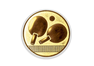 Glas Pokal 8805 blau Schild & Emblem - Silber Blau / 20 cm