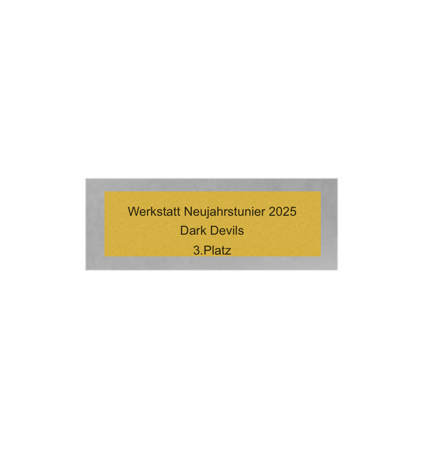 Dart Pokal PFS_009 - 22.5 cm / Silber Mehrfarbig