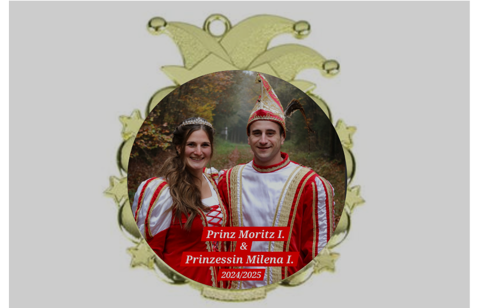 Karnevals Medaille D53 - Gold / 65x70mm