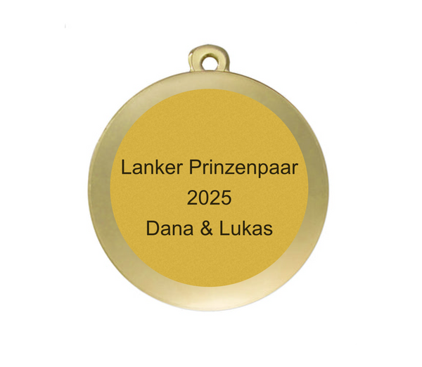 Karneval Medaille D120 Ø 50mm - Gold / 50mm