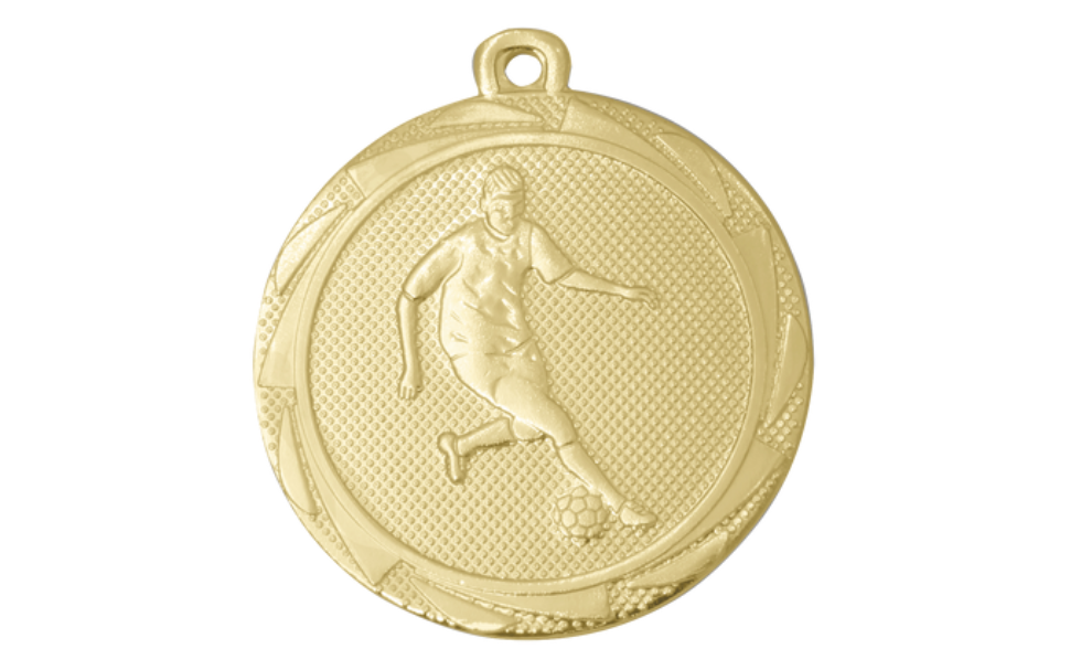 BS.ME110 Medaille Fußball Herren Ø 45mm - Gold / 45 mm