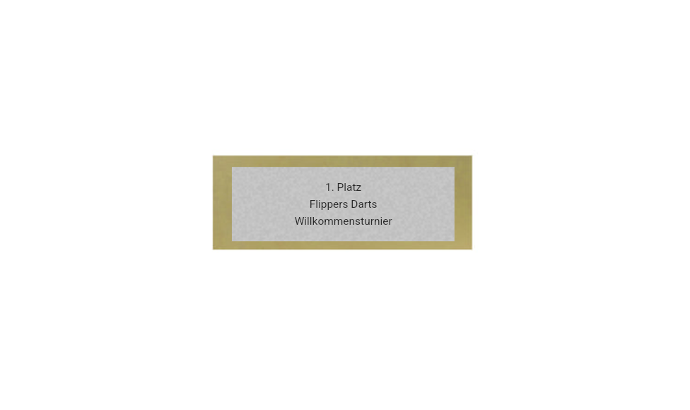 Holz Trophäe Dart FX017/P017 - Auswahl Grau / 23 cm