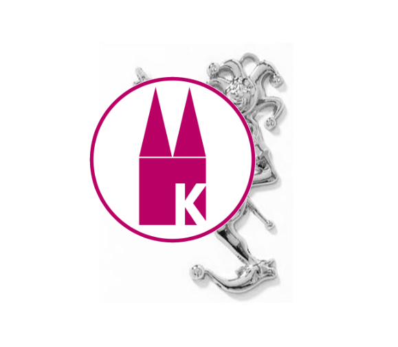 Karnevals Medaille 9033/9022 - Silber / 10 cm