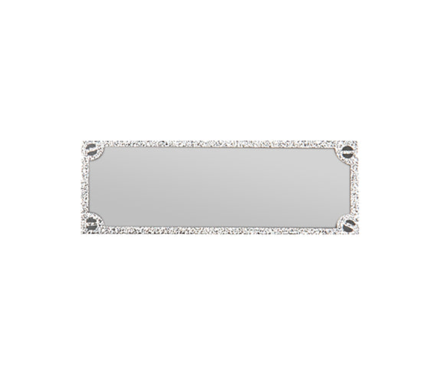 Gravurschild edel in Silber - Silber / 73 x 28 mm