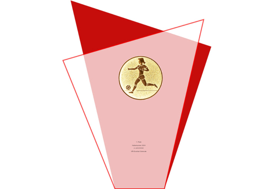 Glas Pokal Blau GL.051-L oder Rot GL.052-L - Rot / 17.5 cm / Laser-Gravur