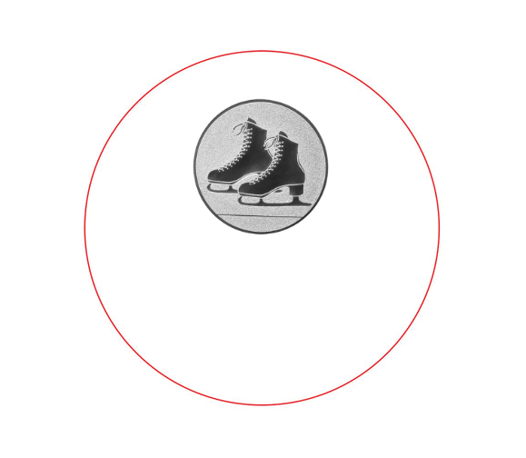 Glasmedaille 84262.99 Ø 70 mm - Klar / 70 mm / Lasergravur