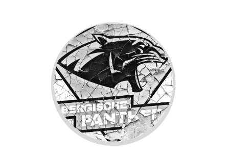 Glas Pokal 8808 Blau Schild & Emblem - Transparent Blau / 20.5 cm