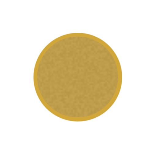 Aluminium-Emblem - 25 mm / Gold/Alu