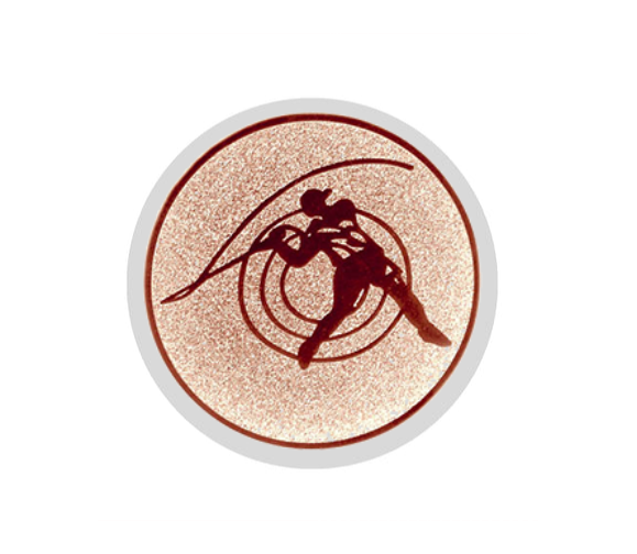 Glastrophäe 136-2 Schild & Emblem - Bunt / 13 cm