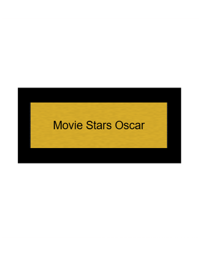 Hollywood Classic Award in Gold - Gold / 24 cm