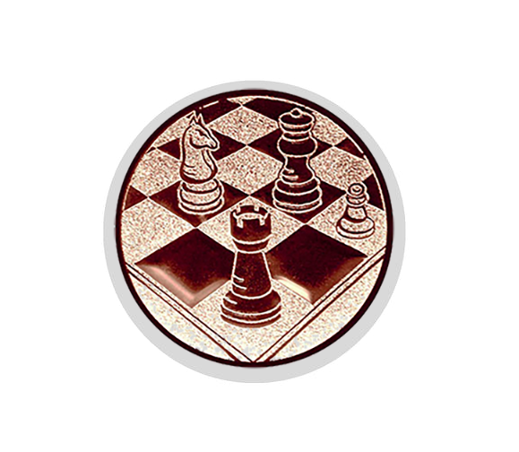 Glastrophäe 136-0 Schild & Emblem (B-Ware) - Blau Spiegelglas / 18 cm