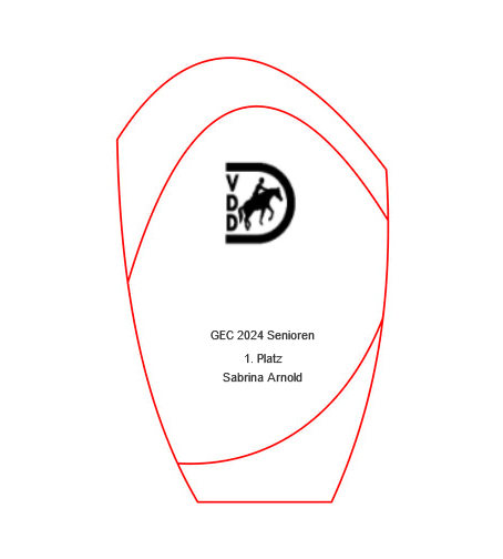 Glaspokal W55 rot - Rot/Transparent / 20.5 cm