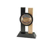 Holz Pokal Hände FG017 - Braun / 23 cm
