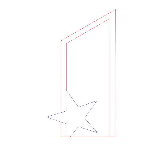 Crystal Ice Star Peak 7905 - Laser-Gravur / Gefrostet / Klar / 22 cm