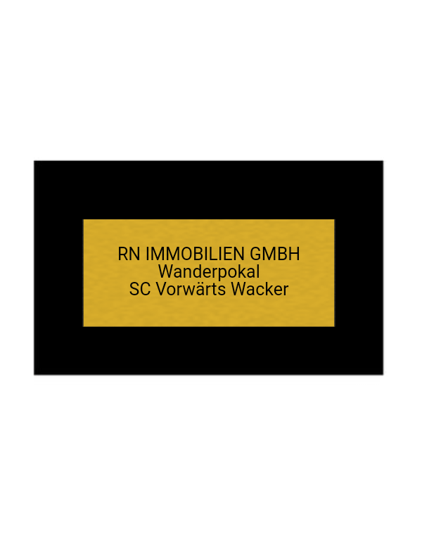 Fußballpokal 87-0 - Gold Schwarz / 55 cm