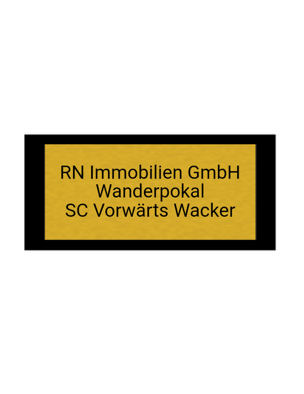 Fußballpokal 87-0 - Gold Schwarz / 39 cm